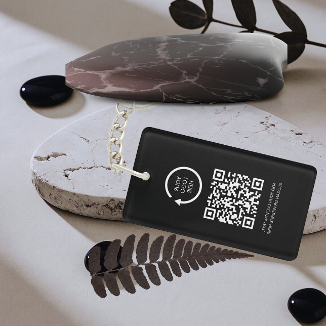 Llavero Código QR Logotipo empresarial profesional Simple  (Subido por el creador)