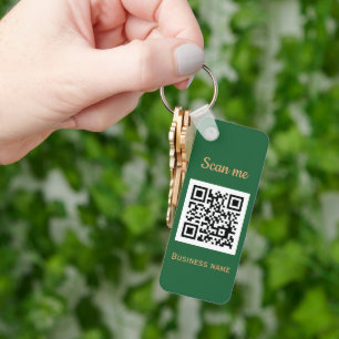 Llavero Código QR Logotipo profesional Gold