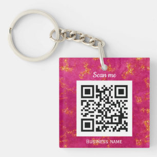 Llavero Código QR Logotipo profesional Personalizado Clave