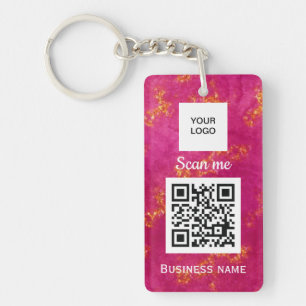 Llavero Código QR Logotipo profesional Personalizado Clave