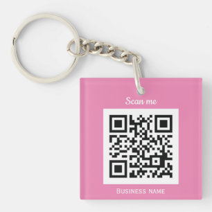 Llavero Código QR logotipo profesional Personalizado profe
