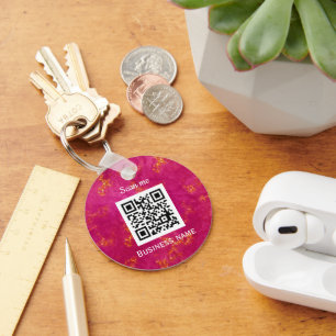 Llavero Código QR Logotipo profesional Personalizado profe