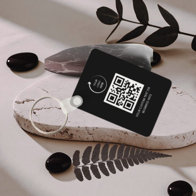 Llavero Código QR | Logotipo simple profesional negro (Subido por el creador)