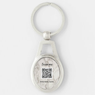 Llavero Código QR Marble profesional Logotipo comercial
