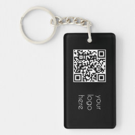 Llavero Código QR para logotipo profesional negro