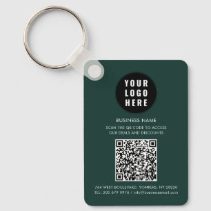 Llavero Código QR personalizado Logo moderno minimalista E