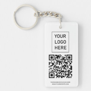 Llavero Código QR personalizado Tarjeta de presentación Su