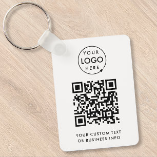 Llavero Código QR Profesional con logotipo profesional B