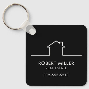Llavero Código QR promocional de agente inmobiliario de bi