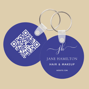 Llavero Código QR Promocional Negocios Azul