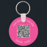 Llavero Código QR Su Mensaje Especial Moderno Keychain<br><div class="desc">Elija Colores y fuente - Su información especial de código QR y texto Personalizado Regalo moderno personalizado - Añadir su código QR - Imagen o logotipo - foto / Texto - Nombre u otra información / mensaje - Cambiar tamaño y mover o eliminar / añadir elementos - Imagen / Texto...</div>