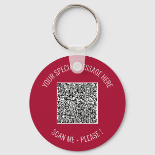Llavero Código QR Su Mensaje Especial Sorpresa Keychain