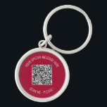 Llavero Código QR Su Mensaje Especial Sorpresa Keychain<br><div class="desc">Elija Colores y fuente - Su información especial de código QR y texto Personalizado Regalo moderno personalizado - Añadir su código QR - Imagen o logotipo - foto / Texto - Nombre u otra información / mensaje - Cambiar tamaño y mover o eliminar / añadir elementos - Imagen / Texto...</div>