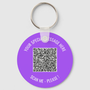 Llavero Código QR Su regalo de cadena de claves de color d