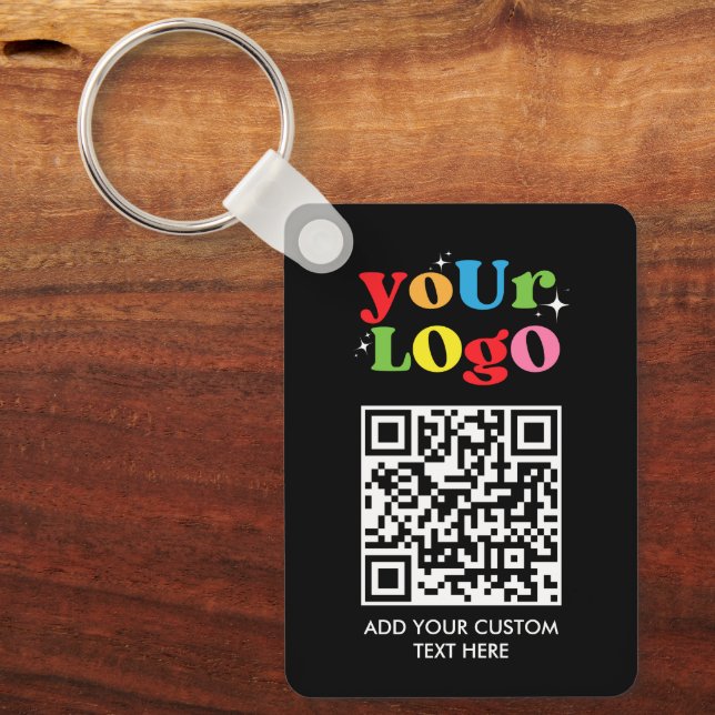 Llavero Código QR y logotipo personalizados (Anverso)