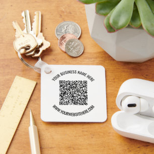 Llavero Código QR y texto Personalizado profesional person