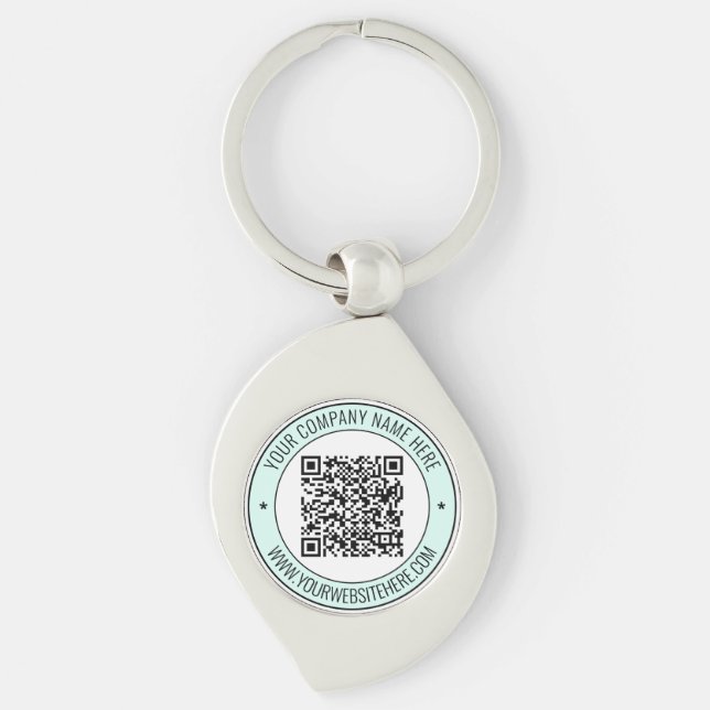 Llavero Código QR y texto Personalizado Profesional Person (Anverso)