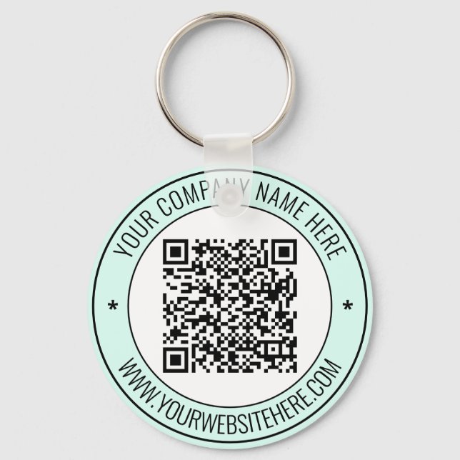 Llavero Código QR y texto Personalizado profesional person (Anverso)