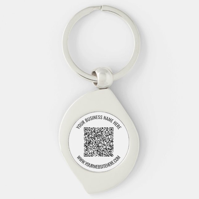 Llavero Código QR y texto Personalizado Profesional Person (Anverso)