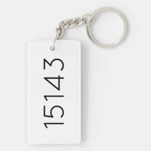 Llavero Código Zip Nuevo regalo de reactor doméstico en mo