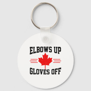 Llavero Codos Arriba Guantes Fuera Bandera de Canadá Hocke