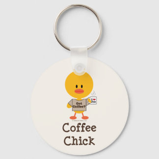 Llavero Coffee Chick Keychain