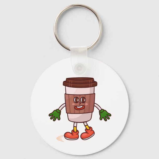 Llavero Coffee divertido (Anverso)