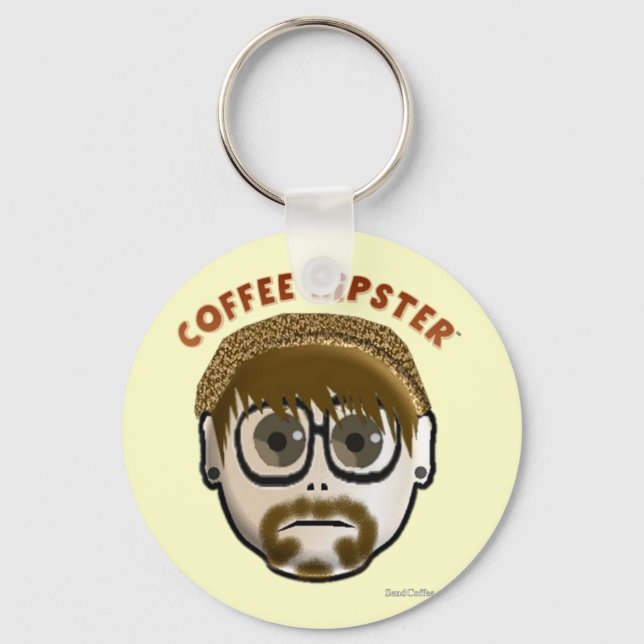 Llavero Coffee Hipster - cadena de claves (Anverso)