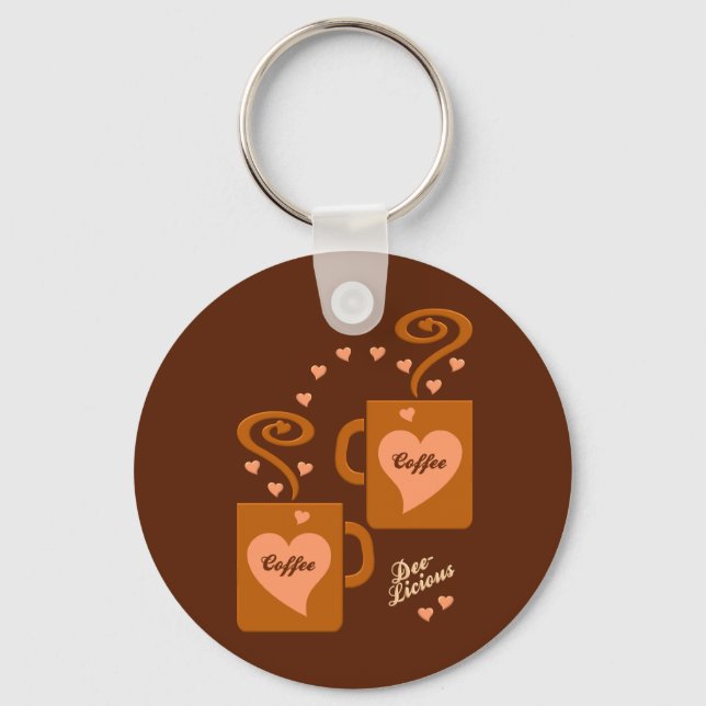 Llavero Coffee Lovers, personalizar (Anverso)