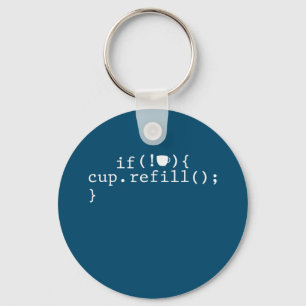 Llavero Coffee Refill Smart Coding Software Engineer