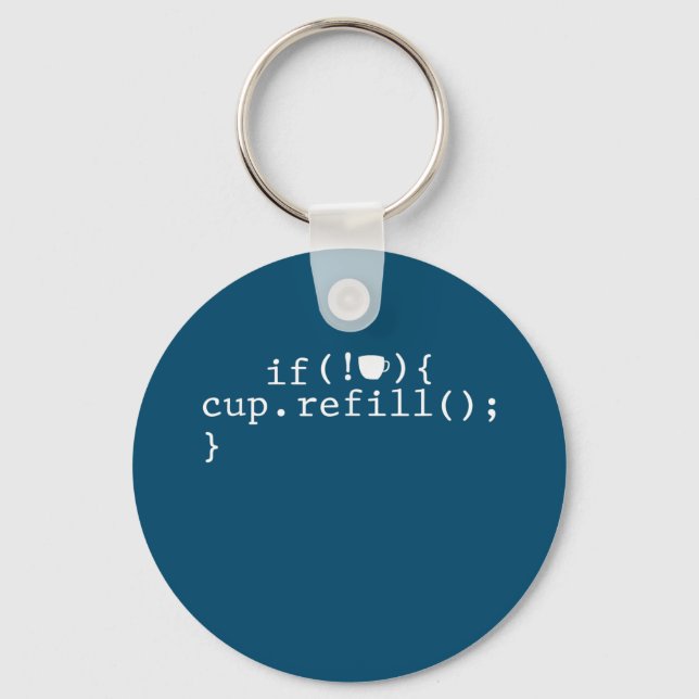 Llavero Coffee Refill Smart Coding Software Engineer (Anverso)