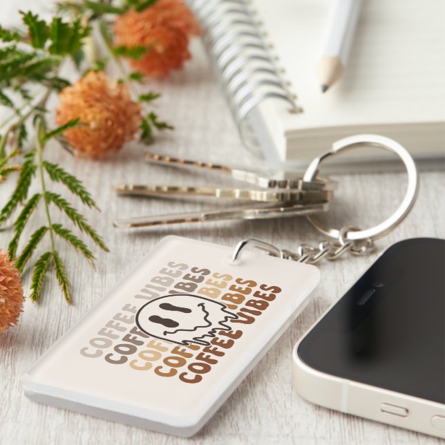 Llavero Coffee Vibes (Frente Derecha)