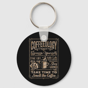 Llavero Coffeeología - Funny Inspiradores amantes del café