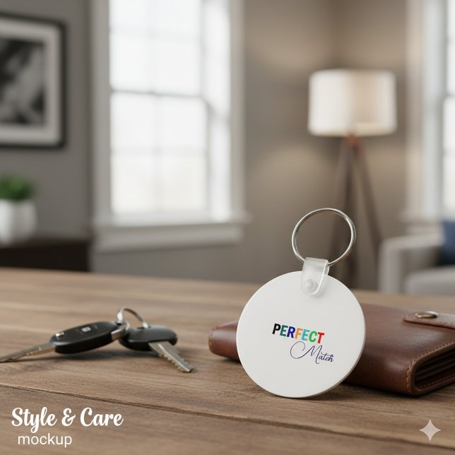Llavero Coincidencia perfecta con estilo real (Perfect Match Royal Stylish Keychain)