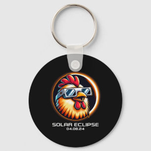 Llavero Coincidencia total de pollos en el eclipse solar 2