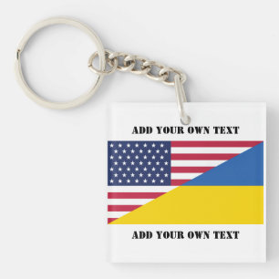 Llavero Cojín de apoyo americano hacia Ucrania