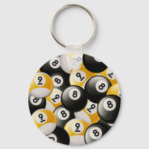 LLAVERO COLABORACIÓN DE BILLARES 8 Y 9 BALLS