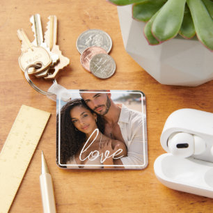 Llavero Colage de fotos y texto personalizado