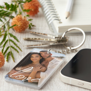 Llavero Colage de fotos y texto personalizado
