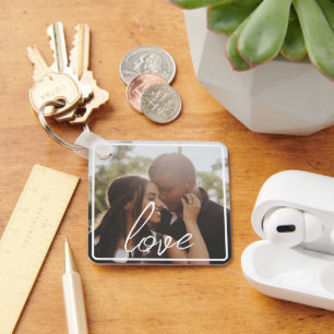 Llavero Colage de fotos y texto personalizado