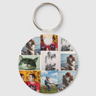 Llavero Colaje personalizado de 9 fotos