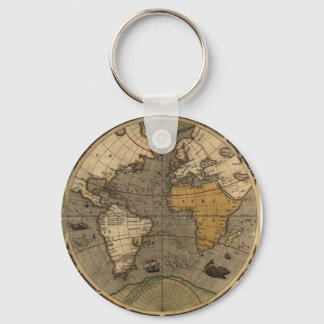 Llavero Colección de cadena de claves ANTIGUA WORLD MAP