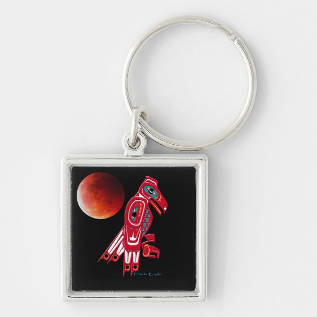 Llavero Colección de la cadena de claves HAIDA EAGLE, esta (Frente)