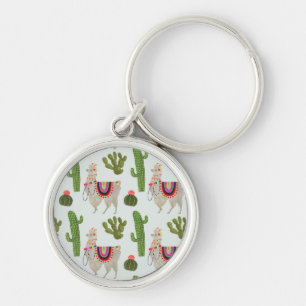 Llavero Colección de Llamarama   Patrón Cactus & Llama