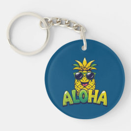 Llavero Colección de piña de Aloha Keychain acrílico Verde
