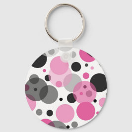 Llavero Colección de puntos de bonito en polka-