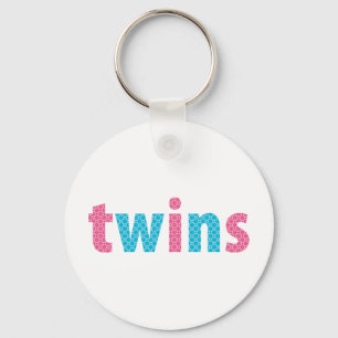 Llavero COLECCIÓN DE TWINS - mixto {aqua + rosa}