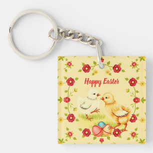 Llavero Colección navideña de pollo pequeño de la época de