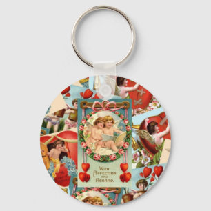 Llavero Colección romántica de San Valentín Vintage
