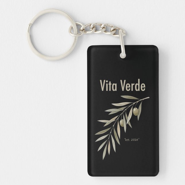 Llavero Colección Vita Verde Negro (Frente)